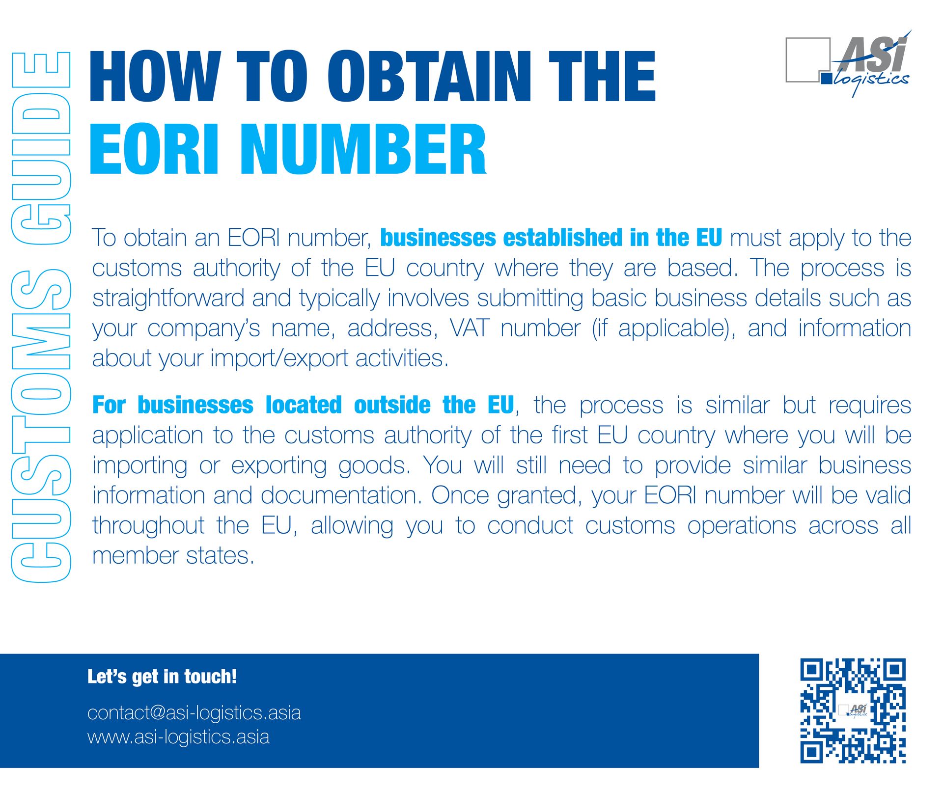 How to obtain the EORI number