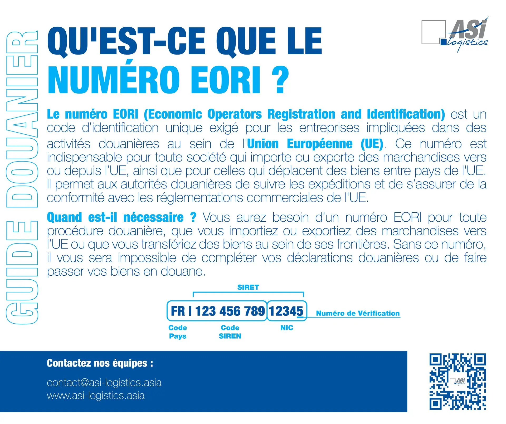 Qu'est-ce que le numéro EORI